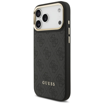 Étui MagSafe pour Apple iPhone 17 Pro, Guess, Emplacement pour carte 4G, Noir