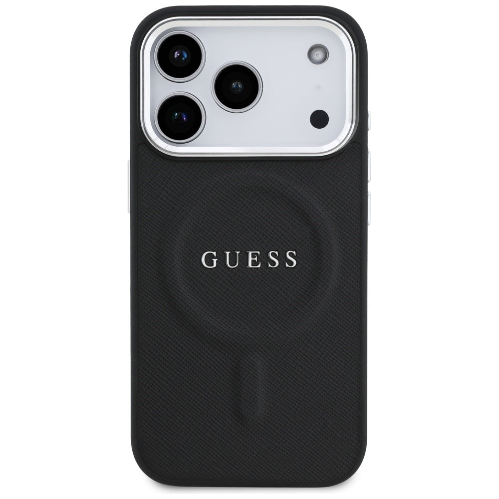 MagSafe hoesje voor Apple iPhone 17 Pro, Guess, Classic Logo, Zwart