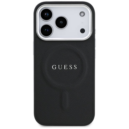 MagSafe hoesje voor Apple iPhone 17 Pro, Guess, Classic Logo, Zwart