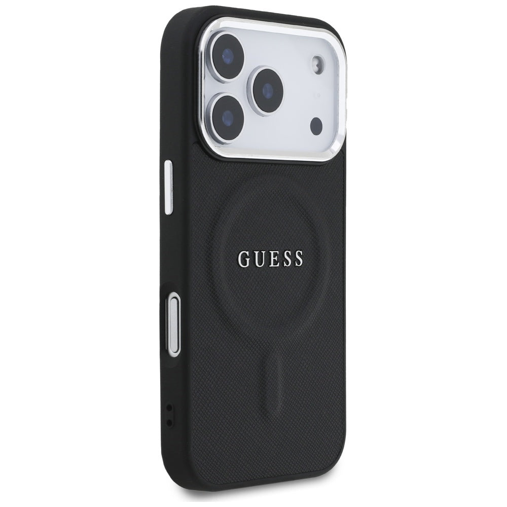 MagSafe hoesje voor Apple iPhone 17 Pro, Guess, Classic Logo, Zwart