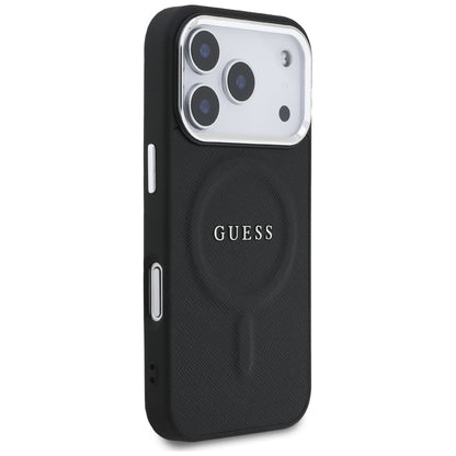 MagSafe hoesje voor Apple iPhone 17 Pro, Guess, Classic Logo, Zwart