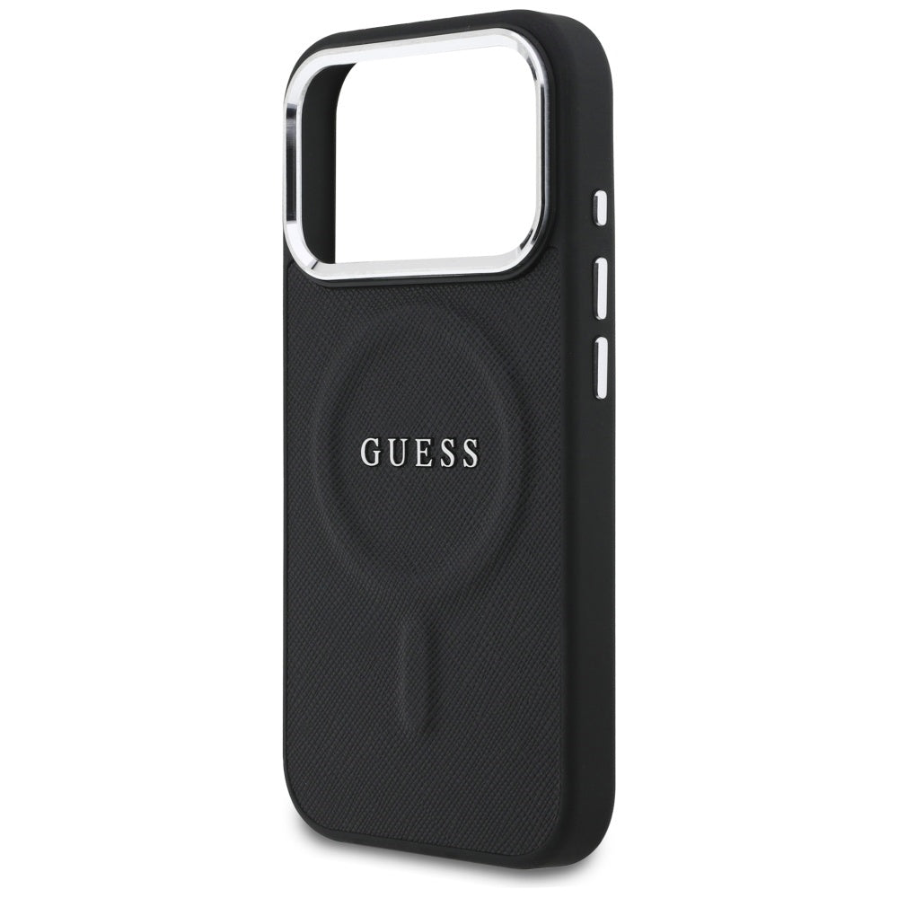 MagSafe hoesje voor Apple iPhone 17 Pro, Guess, Classic Logo, Zwart
