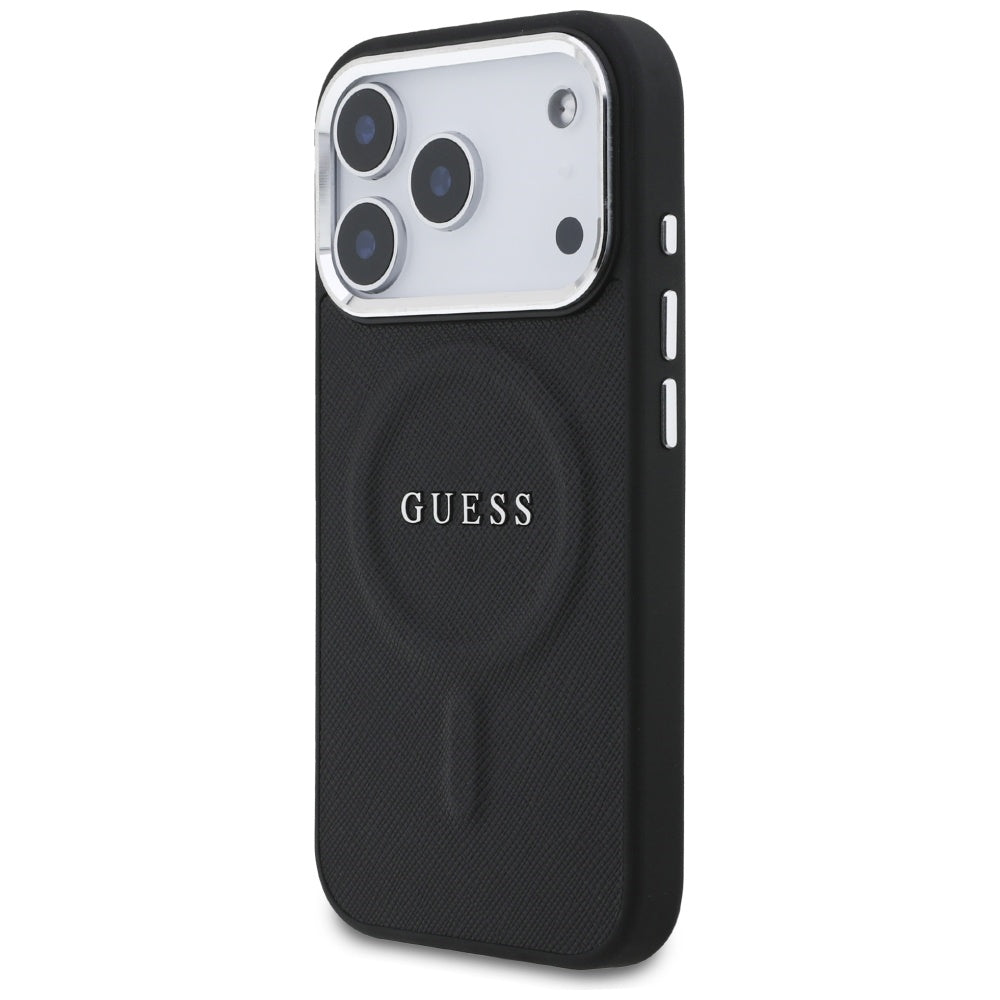 MagSafe hoesje voor Apple iPhone 17 Pro, Guess, Classic Logo, Zwart
