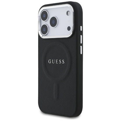 MagSafe hoesje voor Apple iPhone 17 Pro, Guess, Classic Logo, Zwart