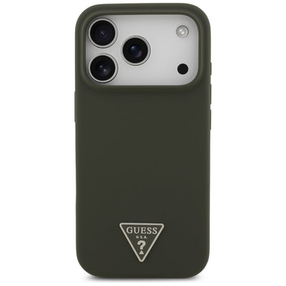 MagSafe Case for Apple iPhone 17 Pro, Guess, Triangle Logo, Khaki