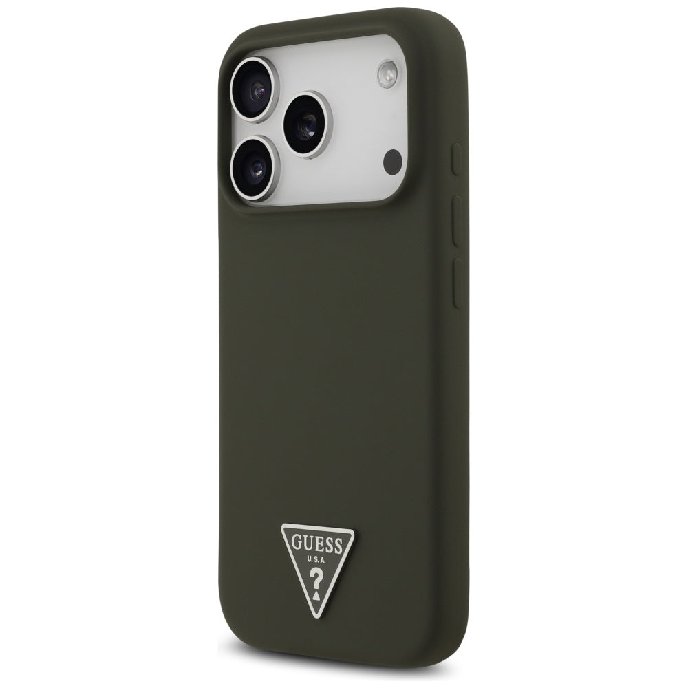 MagSafe Case for Apple iPhone 17 Pro, Guess, Triangle Logo, Khaki