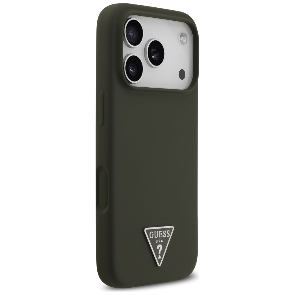MagSafe Case for Apple iPhone 17 Pro, Guess, Triangle Logo, Khaki