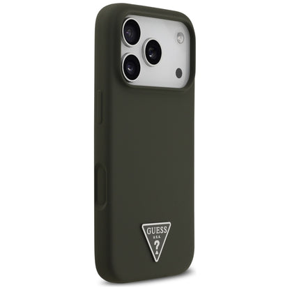 MagSafe Case for Apple iPhone 17 Pro, Guess, Triangle Logo, Khaki