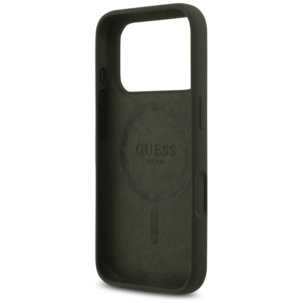 MagSafe Case for Apple iPhone 17 Pro, Guess, Triangle Logo, Khaki