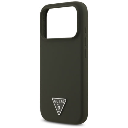 MagSafe Case for Apple iPhone 17 Pro, Guess, Triangle Logo, Khaki