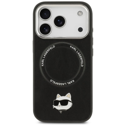 MagSafe hoes voor Apple iPhone 17 Pro, Karl Lagerfeld, Choupette Pin, Zwart