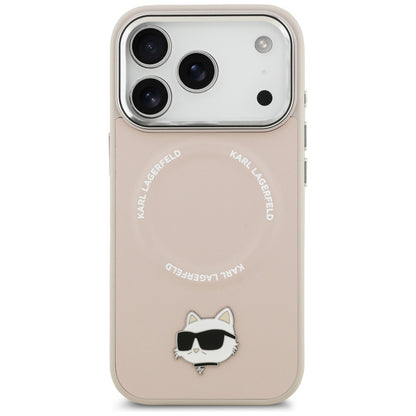 MagSafe hoes voor Apple iPhone 17 Pro, Karl Lagerfeld, Choupette Pin, Roze