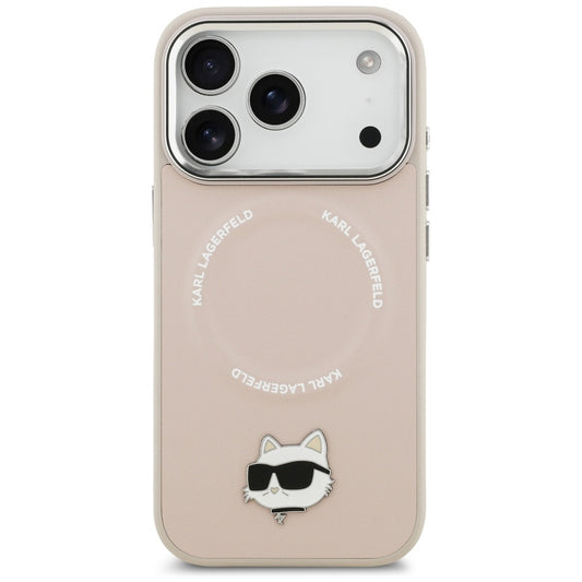 MagSafe hoes voor Apple iPhone 17 Pro, Karl Lagerfeld, Choupette Pin, Roze