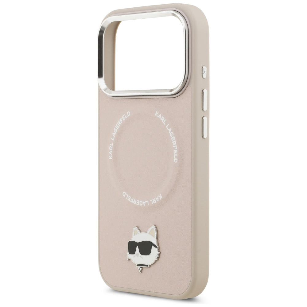 MagSafe hoes voor Apple iPhone 17 Pro, Karl Lagerfeld, Choupette Pin, Roze