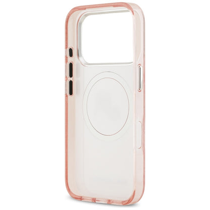 MagSafe hoesje voor Apple iPhone 17 Pro, Karl Lagerfeld, IML Glitter Karl & Choupette's Heads, Roze