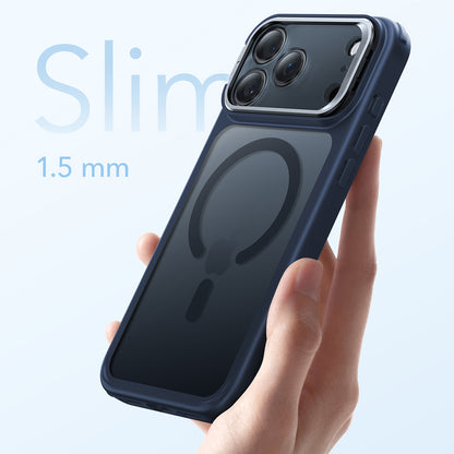 Coque MagSafe pour Apple iPhone 17 Pro Max, ESR, Classic Hybrid Kickstand, Bleu Satiné
