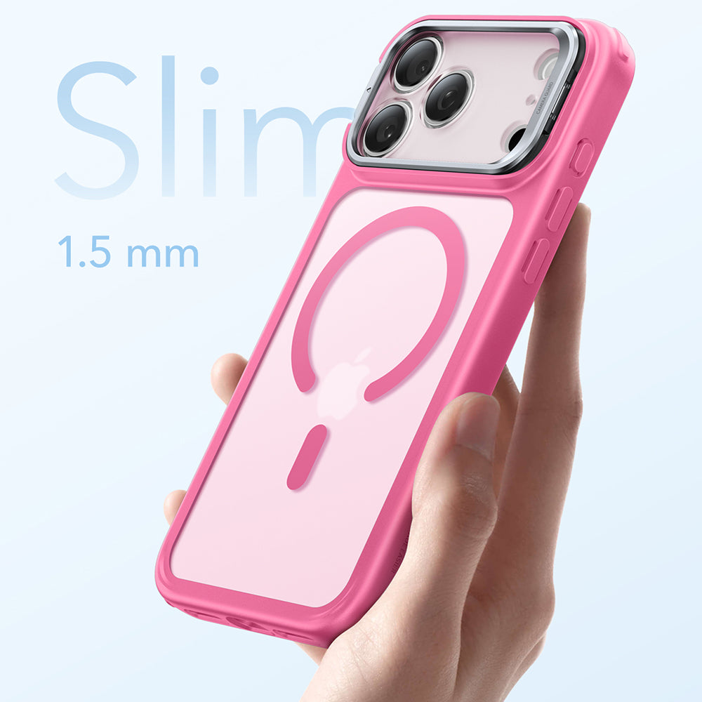 MagSafe hoesje voor Apple iPhone 17 Pro Max, ESR, Classic Hybrid Kickstand, Satijnroze