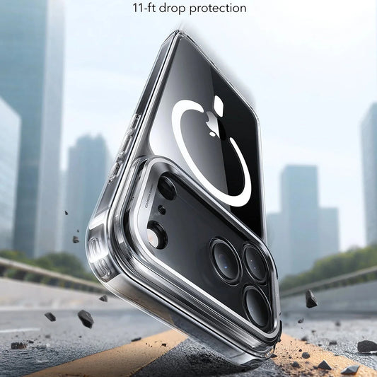 Coque MagSafe pour Apple iPhone 17 Pro Max, ESR, Classic Hybrid Kickstand, Transparente