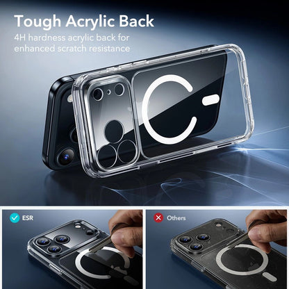 MagSafe Case for Apple iPhone 17 Pro Max, ESR, Classic Hybrid with Screen Protector, Transparent