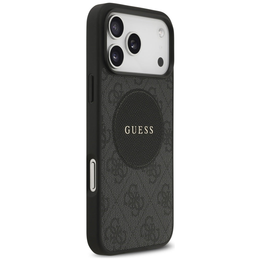 MagSafe hoesje voor Apple iPhone 17 Pro Max, Guess, 4G Circle Classic Logo, Zwart