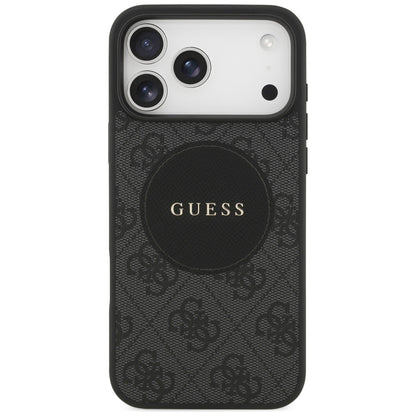 MagSafe hoesje voor Apple iPhone 17 Pro Max, Guess, 4G Circle Classic Logo, Zwart
