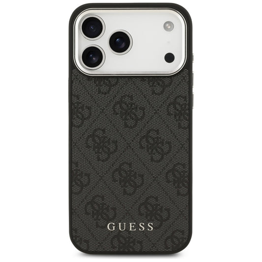 Coque MagSafe pour Apple iPhone 17 Pro Max, Guess, 4G Classic Logo, Noire