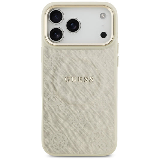 MagSafe hoesje voor Apple iPhone 17 Pro Max, Guess, Peony Hot Stamp, Beige