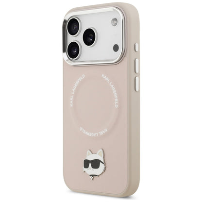 Coque MagSafe pour Apple iPhone 17 Pro Max, Karl Lagerfeld, Choupette Pin, Rose
