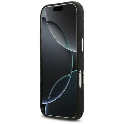 Étui MagSafe pour Apple iPhone 17 Pro Max, Karl Lagerfeld, FW Stamped Karl, Noir