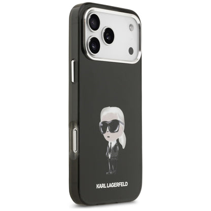 MagSafe Case for Apple iPhone 17 Pro Max, Karl Lagerfeld, IML Aquarelle Karl Ikonik, Black