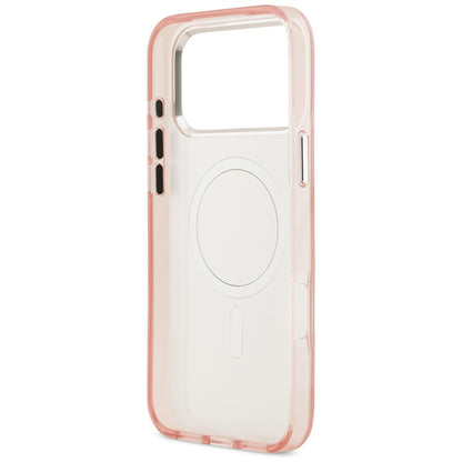 MagSafe Hülle für Apple iPhone 17 Pro Max, Karl Lagerfeld, IML Aquarelle Logo Choupette, Rosa