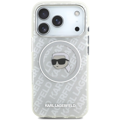 MagSafe hoes voor Apple iPhone 17 Pro Max, Karl Lagerfeld, IML Karl`s Head, Gri