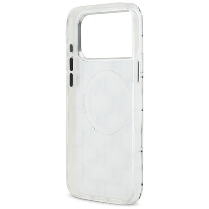 MagSafe hoesje voor Apple iPhone 17 Pro Max, Karl Lagerfeld, IML KL Monogram, Wit