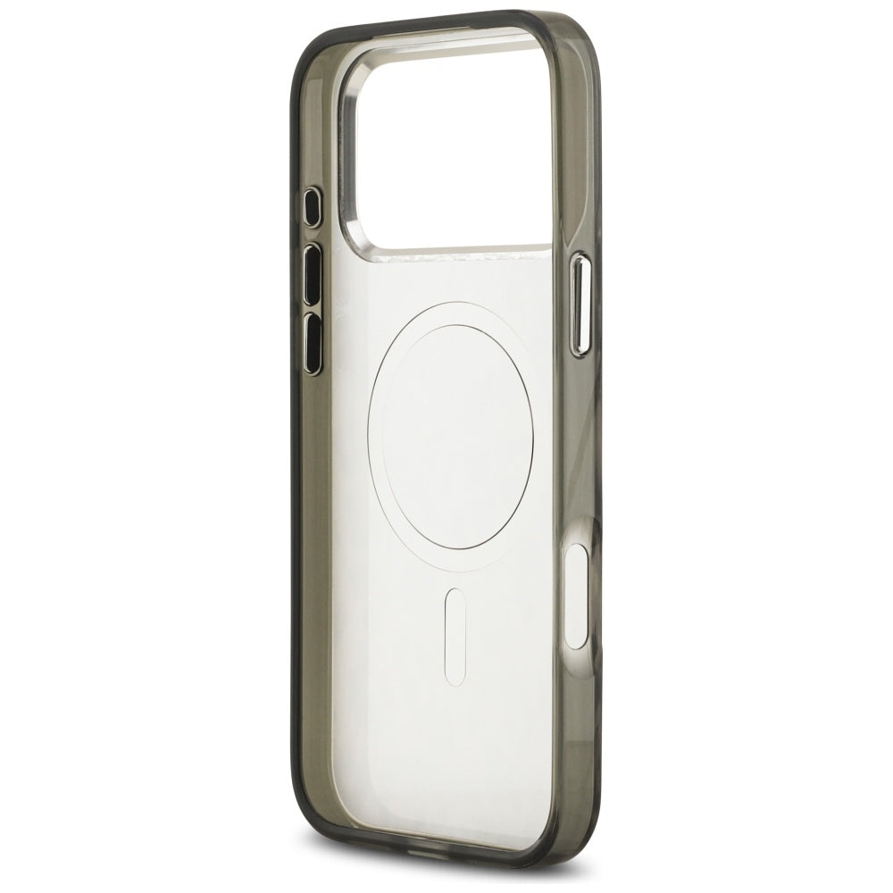 Étui MagSafe pour Apple iPhone 17 Pro Max, Karl Lagerfeld, Motif Léopard IML, Marron