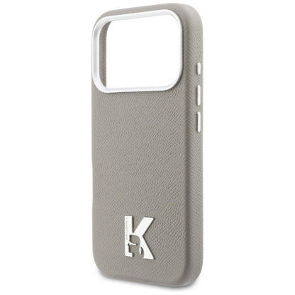 Étui MagSafe pour Apple iPhone 17 Pro Max, Karl Lagerfeld, Logo Karl Head, Gris