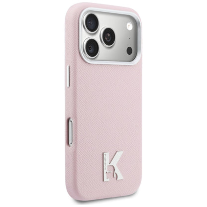MagSafe Case for Apple iPhone 17 Pro Max, Karl Lagerfeld, Karl Head Logo, Pink