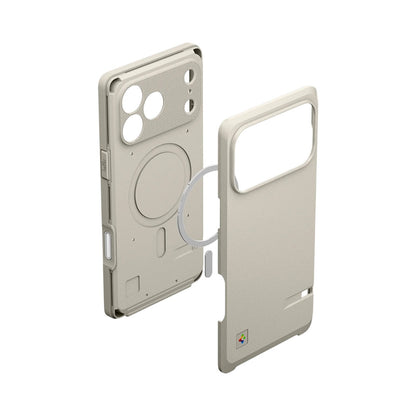 MagSafe hoesje voor Apple iPhone 17 Pro Max, Spigen, Classic LS, Crème ACS10478