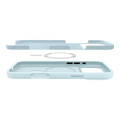 Coque MagSafe pour Apple iPhone 17 Pro Max, Spigen, Silicone Fit, Bleu