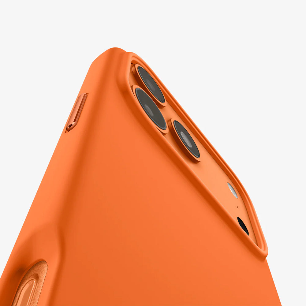 Coque MagSafe pour Apple iPhone 17 Pro Max, Spigen, Silicone Fit, Orange ACS11378