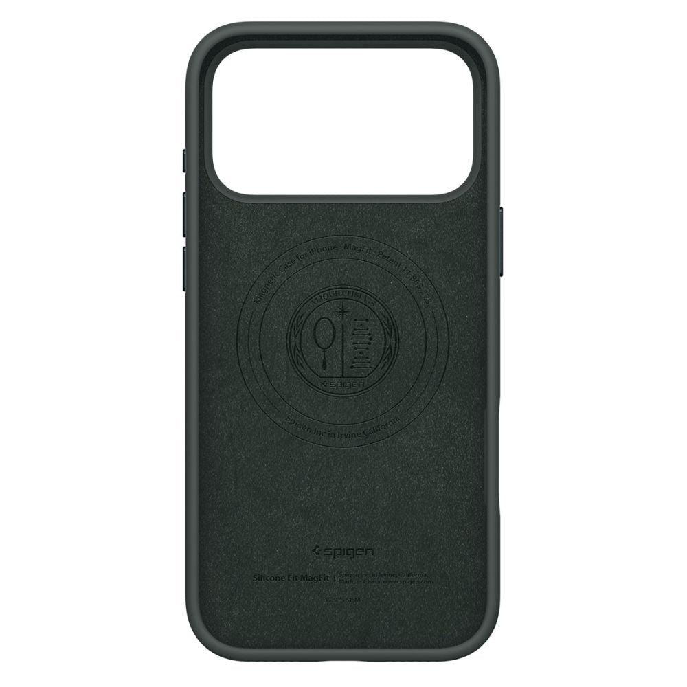 MagSafe Hülle für Apple iPhone 17 Pro Max, Spigen, Silicone Fit, Grün