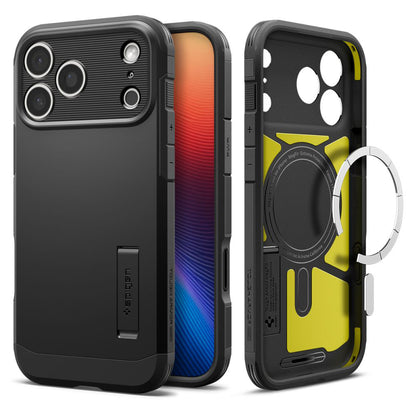 MagSafe hoesje voor Apple iPhone 17 Pro Max, Spigen, Tough Armor T, Zwart