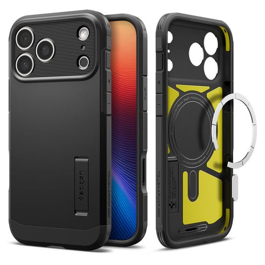 MagSafe hoesje voor Apple iPhone 17 Pro Max, Spigen, Tough Armor T, Zwart