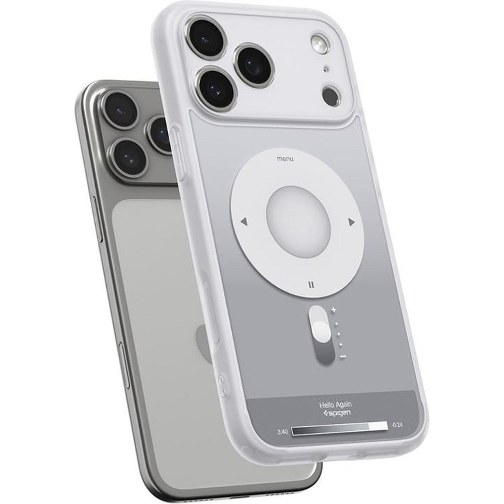 MagSafe Hülle für Apple iPhone 17 Pro Max, Spigen, Ultra Hybrid Classic, Silber