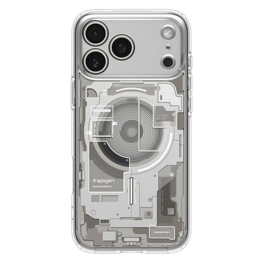 MagSafe hoesje voor Apple iPhone 17 Pro Max, Spigen, Ultra Hybrid Neo One, Transparant