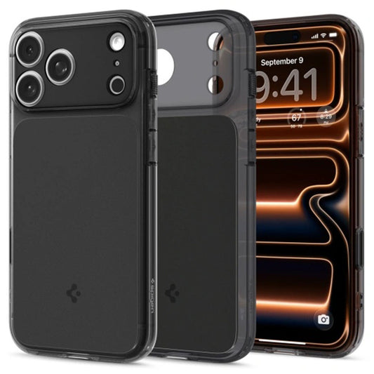 MagSafe hoesje voor Apple iPhone 17 Pro Max, Spigen, Ultra Hybrid T, Matzwart
