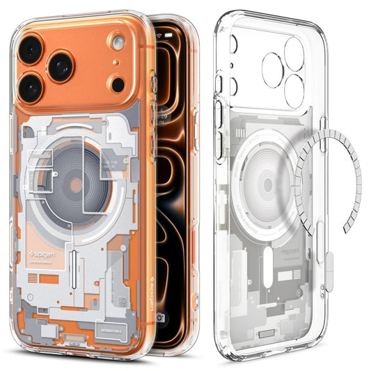 MagSafe hoesje voor Apple iPhone 17 Pro Max, Spigen, Ultra Hybrid Zero One, Wit