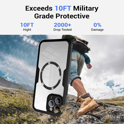 MagSafe hoesje voor Apple iPhone 17 Pro Max, Techsuit, ColorVerse 360, Zwart