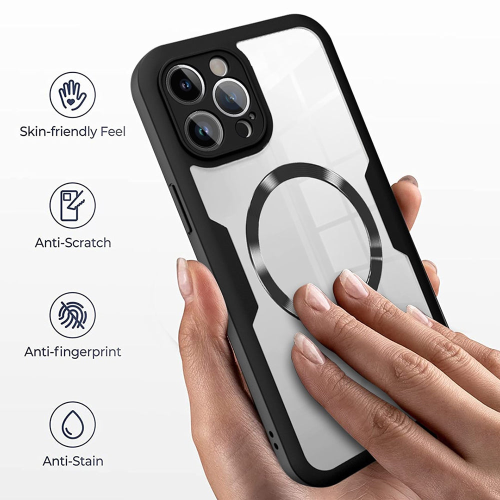 MagSafe hoesje voor Apple iPhone 17 Pro Max, Techsuit, ColorVerse 360, Zwart