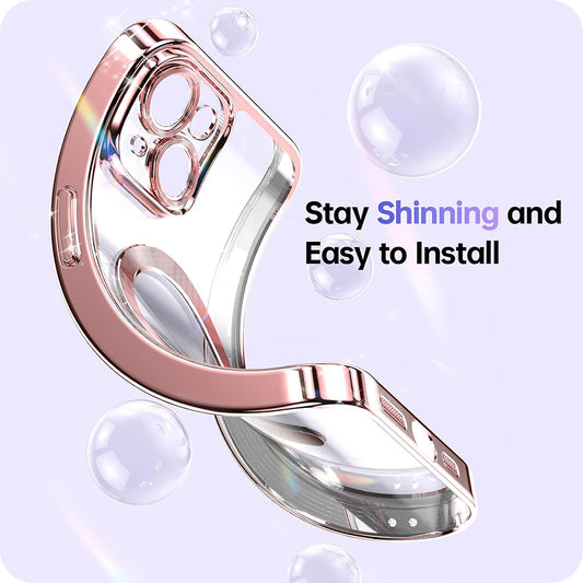 MagSafe hoes voor Apple iPhone 17 Pro Max, Techsuit, Luxury Glitter, Zwart