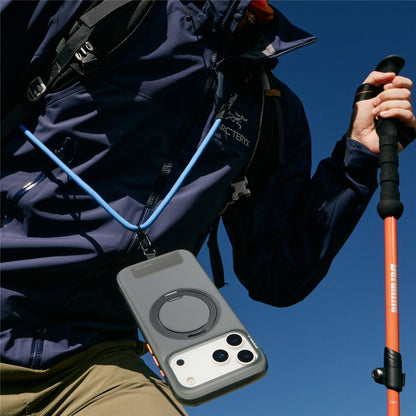 MagSafe-hoes voor Apple iPhone 17 Pro Max, Torras, Ostand O3 Air, Grijs